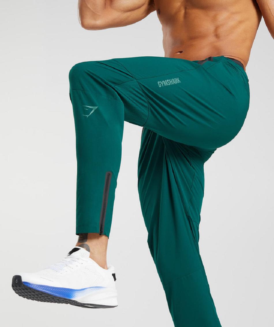 Gymshark Hibrid Woven Muške Jogger Hlače Zelene | HR 2974ILH